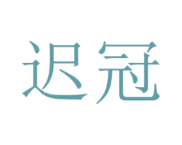 迟冠 第25类服装鞋帽商标图样