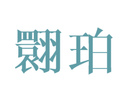 翾珀 第25类服装鞋帽商标图样
