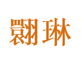 翾琳 第25类服装鞋帽商标图样