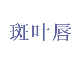 斑叶唇 第25类服装鞋帽商标图样