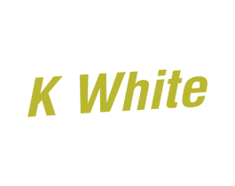K WHITE 第25类服装鞋帽商标图样