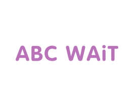 ABC WAIT 第25类服装鞋帽商标图样