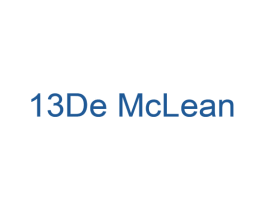 13DE MCLEAN 第25类服装鞋帽商标图样