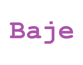 BAJE 第25类服装鞋帽商标图样