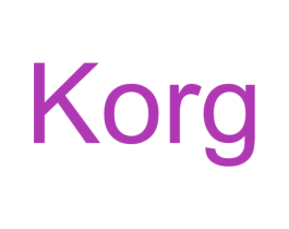 KORG 第25类服装鞋帽商标图样