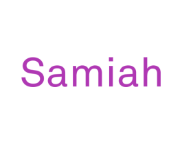 SAMIAH 第24类布料床单商标图样