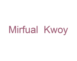 MIRFUAL KWOY 第18类皮革箱包商标图样