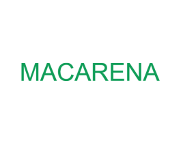 MACARENA 第3类化妆品商标图样