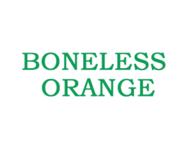 BONELESS ORANGE 第25类服装鞋帽商标图样