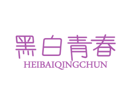 黑白青春 第25类服装鞋帽商标图样