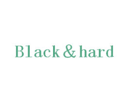 BLACK＆HARD 第25类服装鞋帽商标图样