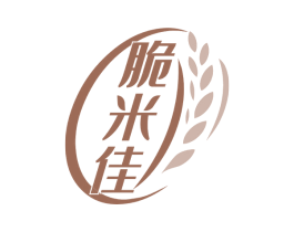 脆米佳 第30类小食配料商标图样