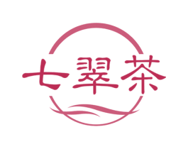 七翠茶 第30类小食配料商标图样