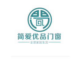 简爱优品门窗 全景家居生活 第6类五金金属商标图样