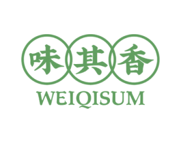 味其香 WEIQISUM 第43类餐饮酒店商标图样