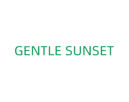 GENTLE SUNSET 第35类广告贸易商标图样
