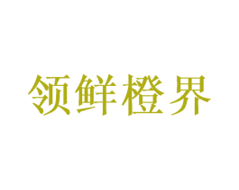 领鲜橙界 第32类啤酒饮料商标图样
