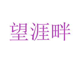 望涯畔 第25类服装鞋帽商标图样