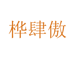 桦肆傲 第25类服装鞋帽商标图样