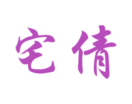 宅倩 第27类地毯席垫商标图样