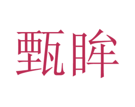甄眸 第25类服装鞋帽商标图样