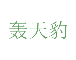 轰天豹 第42类技术服务商标图样