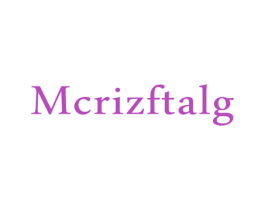 MCRIZFTALG 第25类服装鞋帽商标图样