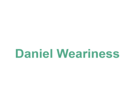 DANIEL WEARINESS 第14类珠宝钟表商标图样