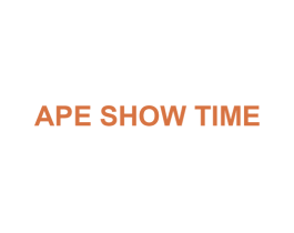 APE SHOW TIME 第25类服装鞋帽商标图样