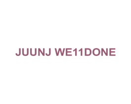 JUUNJ WE11DONE 第25类服装鞋帽商标图样