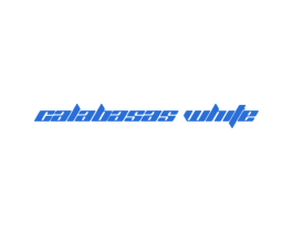 CALABASAS WHITE 第25类服装鞋帽商标图样