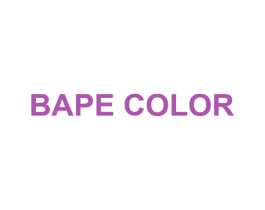 BAPE COLOR 第25类服装鞋帽商标图样