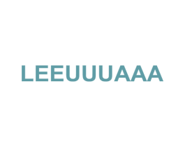 LEEUUUAAA 第25类服装鞋帽商标图样