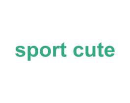 SPORT CUTE 第25类服装鞋帽商标图样