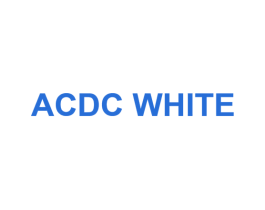 ACDC WHITE 第25类服装鞋帽商标图样