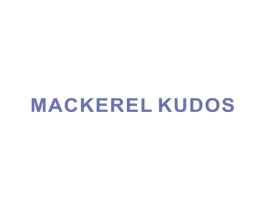 MACKEREL KUDOS 第25类服装鞋帽商标图样