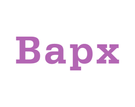 BAPX 第25类服装鞋帽商标图样