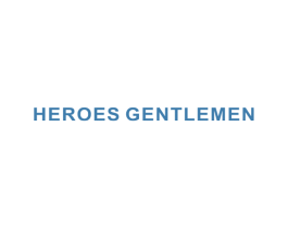HEROES GENTLEMEN 第25类服装鞋帽商标图样
