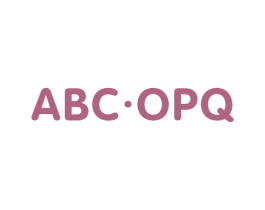 ABC.OPQ 第25类服装鞋帽商标图样