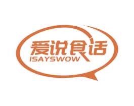 爱说食话 ISAYSWOW 第35类广告贸易商标图样