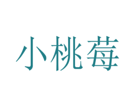 小桃莓 第18类皮革箱包商标图样