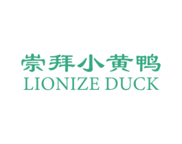 崇拜小黄鸭 LIONIZE DUCK 第25类服装鞋帽商标图样