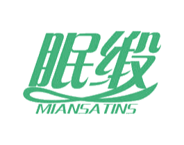 眠缎 MIANSATINS 第24类布料床单商标图样