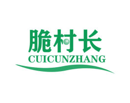 脆村长 第30类小食配料商标图样