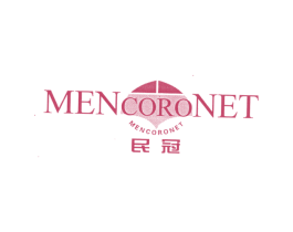 民冠 MEN CORO NET 第25类服装鞋帽商标图样