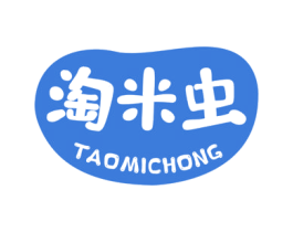 淘米虫 第30类小食配料商标图样