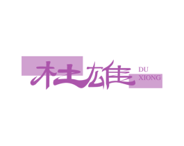 杜雄 第25类服装鞋帽商标图样