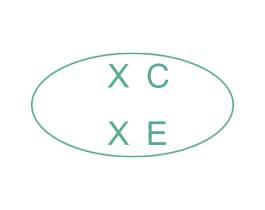 XC XE 第25类服装鞋帽商标图样