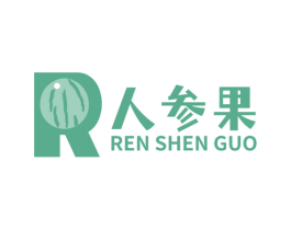R 人参果 第22类绳网袋篷商标图样