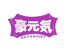 豪元 HAYANCHEY 第32类啤酒饮料商标图样